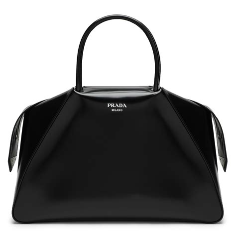 prada handbag simple black|large black Prada handbags.